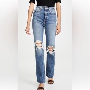 KHAITE Danielle Jeans NWT Size 28 High Rise Straight Leg Designer Denim